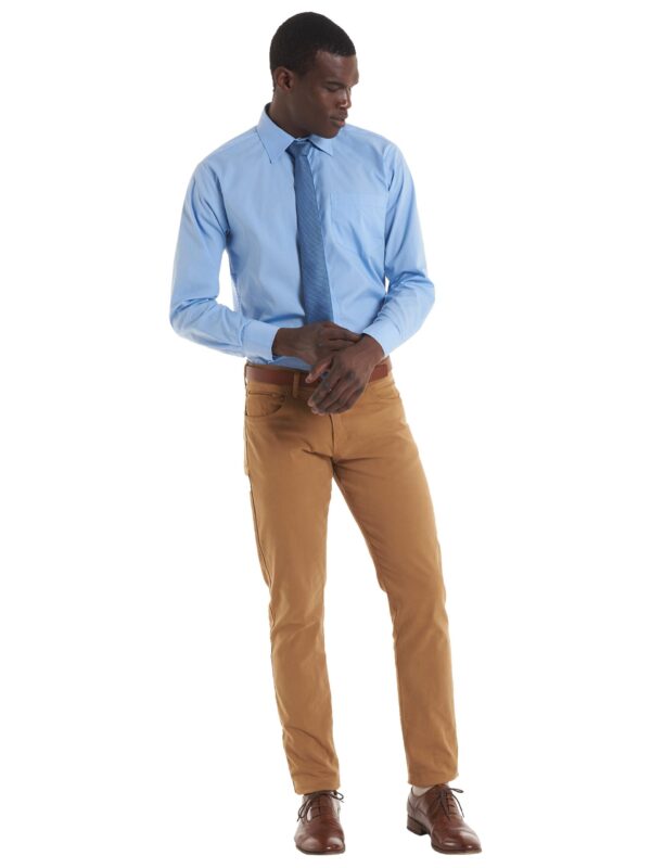 Uneek Mens Long Sleeve Poplin Shirt