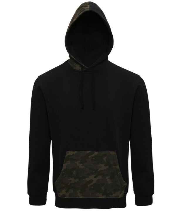 Asquith & Fox Men's camo trimmed hoodie