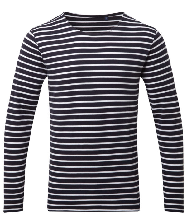 Asquith & Fox Men's Marinière coastal long sleeve tee