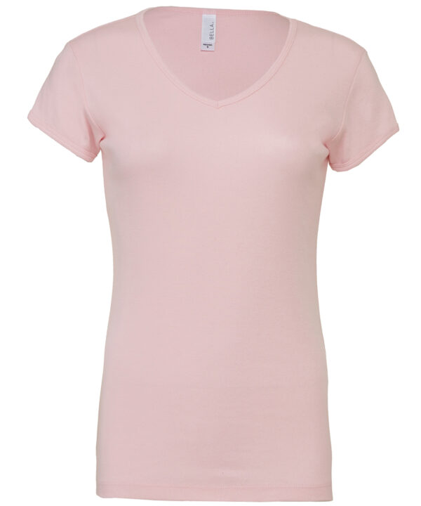 Bella Canvas Baby rib short sleeve v-neck t-shirt