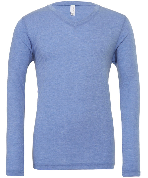 Bella Canvas Unisex triblend long sleeve v-neck t-shirt