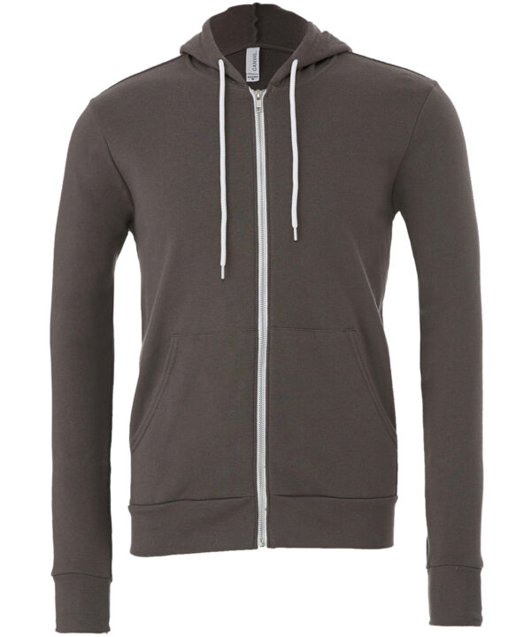 Bella Canvas Unisex polycotton fleece full-zip hoodie