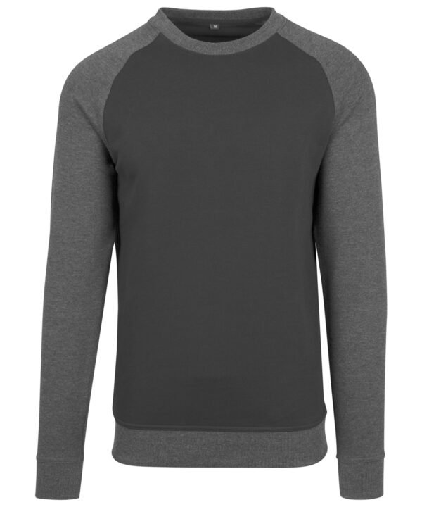 Build Your Brand Raglan crew neck