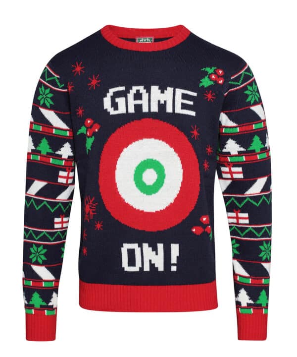 The Christmas Shop Adults 3D ball with hook and loop fastening jumper