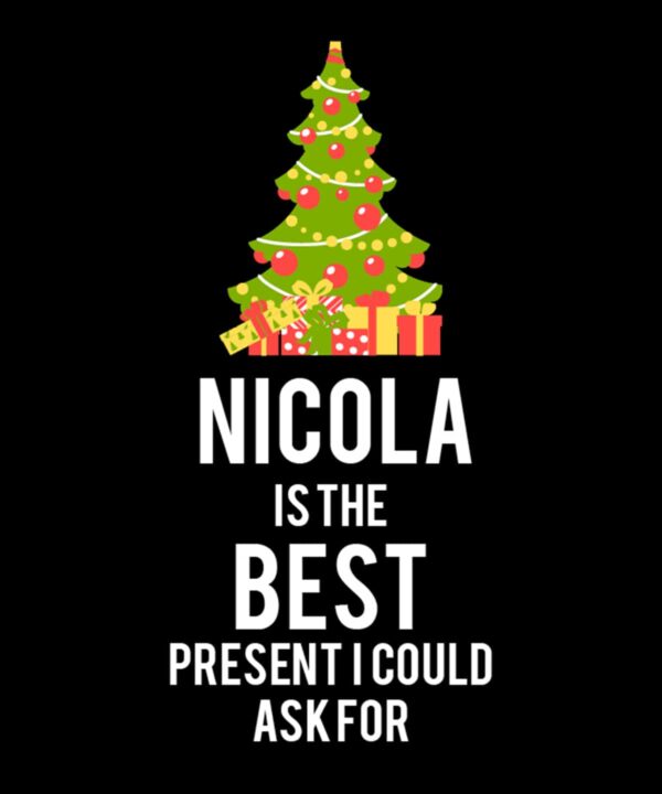 The Christmas Shop Personalisable " is the best" long sleeve tee