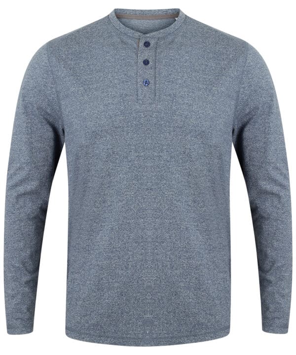Front Row Washed long sleeve Henley T