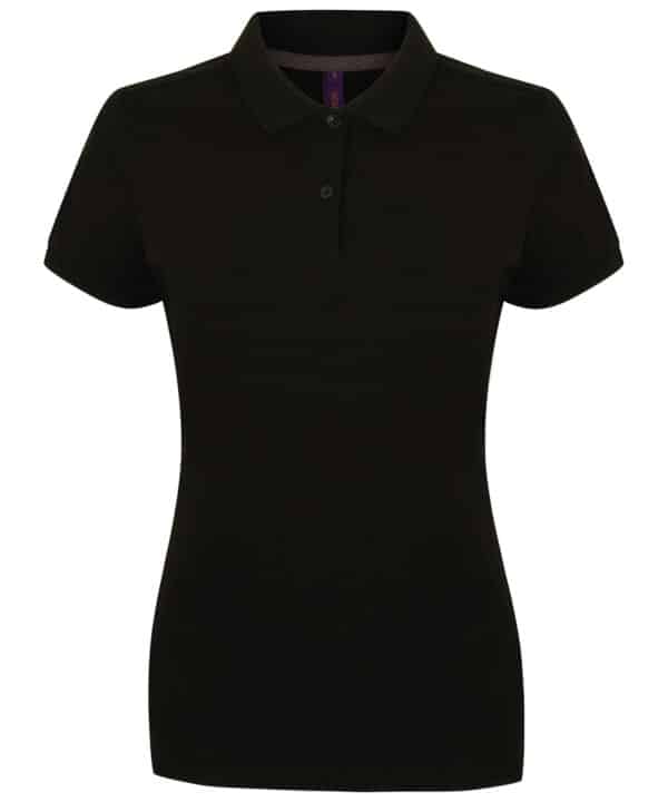 Henbury Women's micro-fine piqué polo shirt