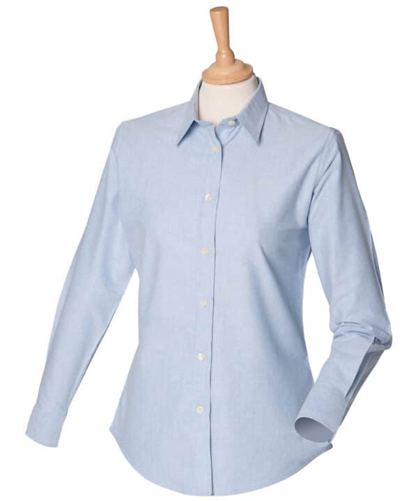 Henbury Women's classic long sleeve Oxford shirt