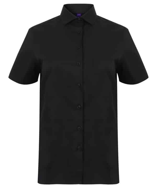 Henbury Women's short sleeve stretch shirt
