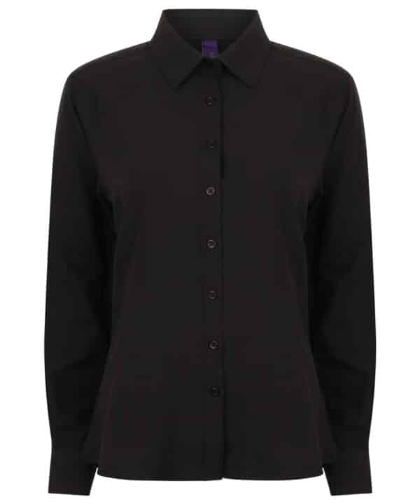 Henbury Women's wicking antibacterial long sleeve shirt