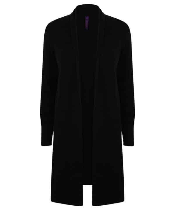 Henbury Women's longline open cardigan