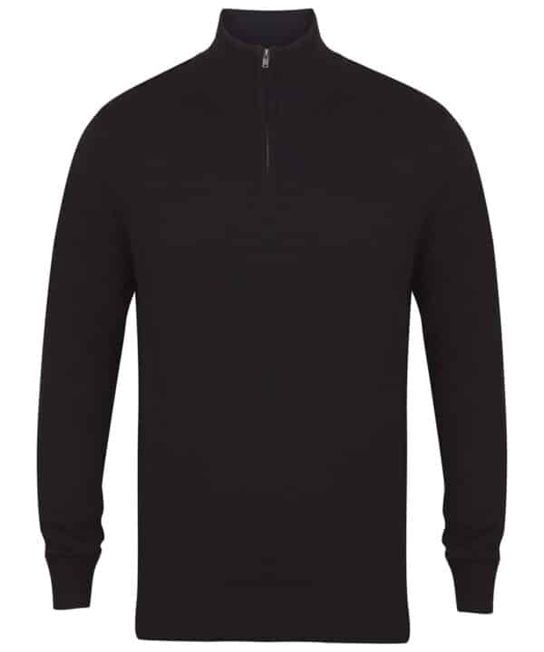 Henbury ¼ zip jumper