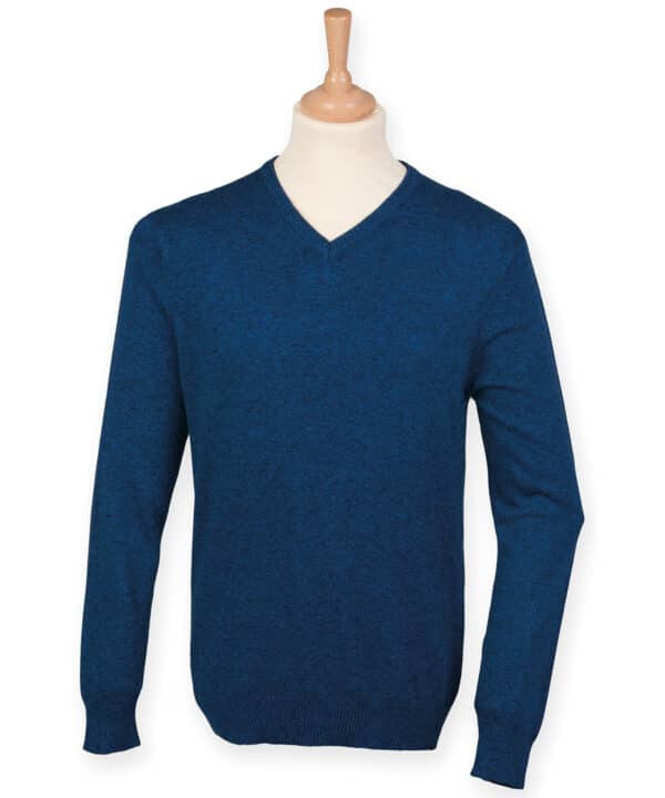 Henbury V-neck marl jumper