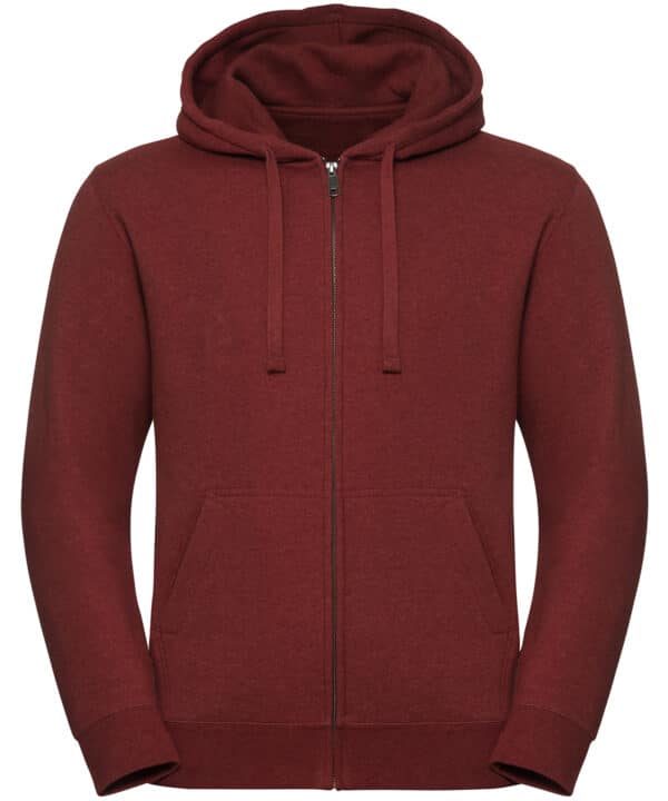 Russell Europe Authentic melange zipped hood sweatshirt