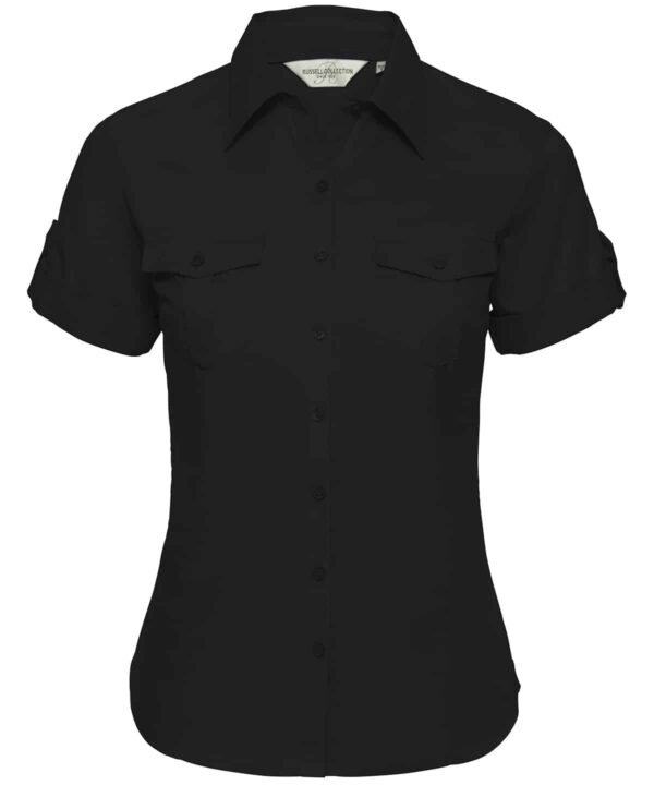 Russell Europe Women's roll-sleeve short sleeve shirt