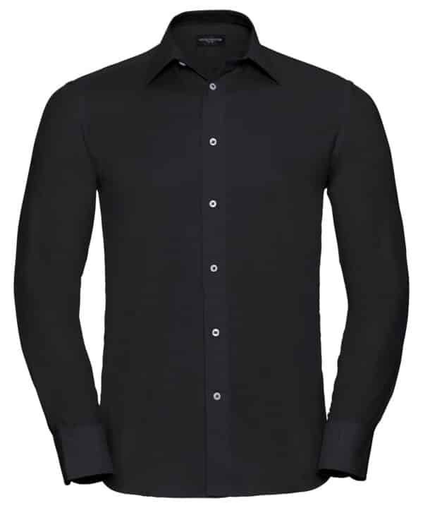 Russell Collection Long sleeve easycare tailored Oxford shirt