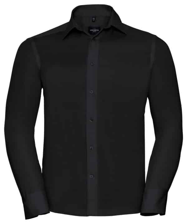 Russell Collection Long sleeve tailored ultimate non-iron shirt