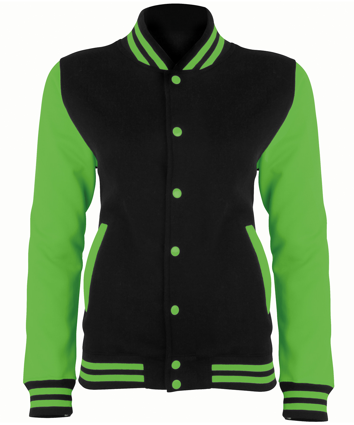 AWDis Just Hoods Electric varsity jacket