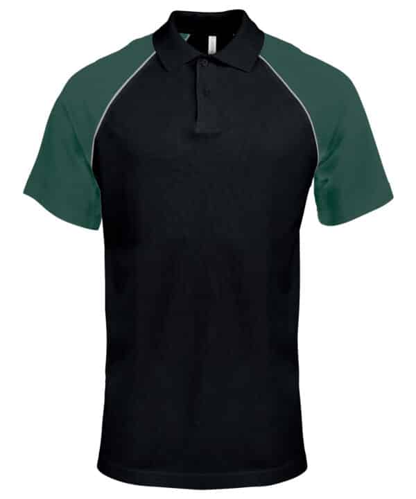 Kariban Polo baseball contrast polo shirt