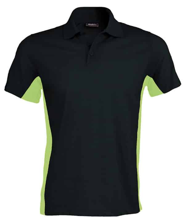 Kariban Flags short sleeve bi-colour polo shirt