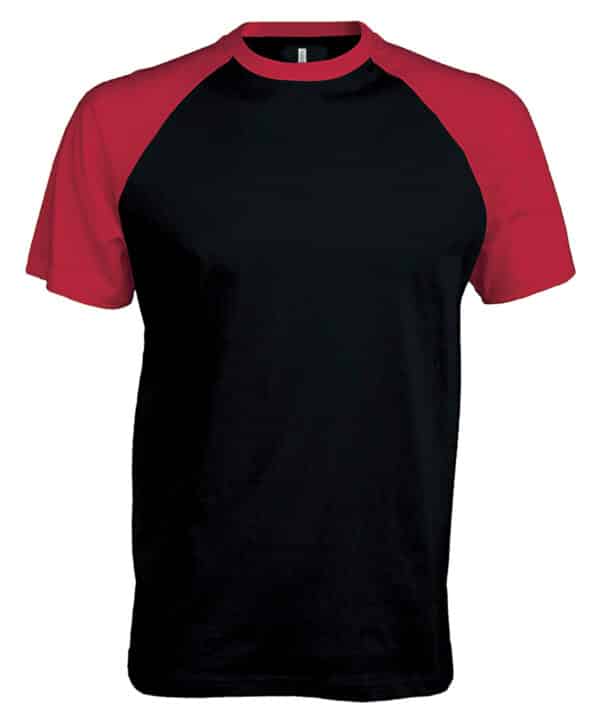 Kariban Baseball Short-sleeved two-tone T-shirt