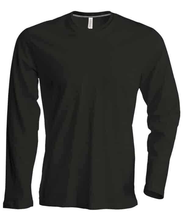 Kariban Men's long-sleeved crew neck T-shirt