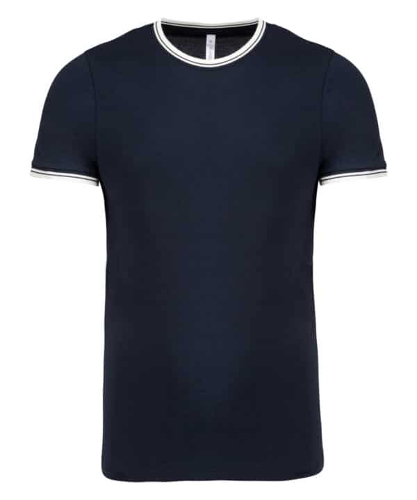 Kariban Men's piqué knit crew neck T-shirt