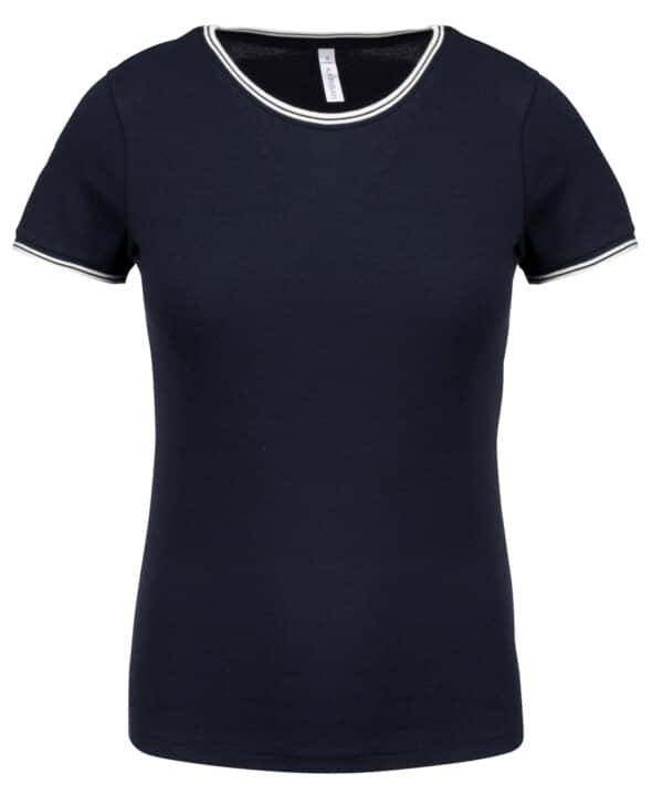 Kariban Ladies' piqué knit crew neck T-shirt