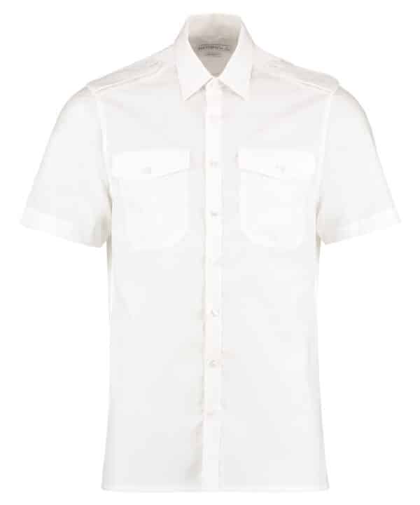 Kustom Kit Pilot shirt short-sleeved (tailored fit)
