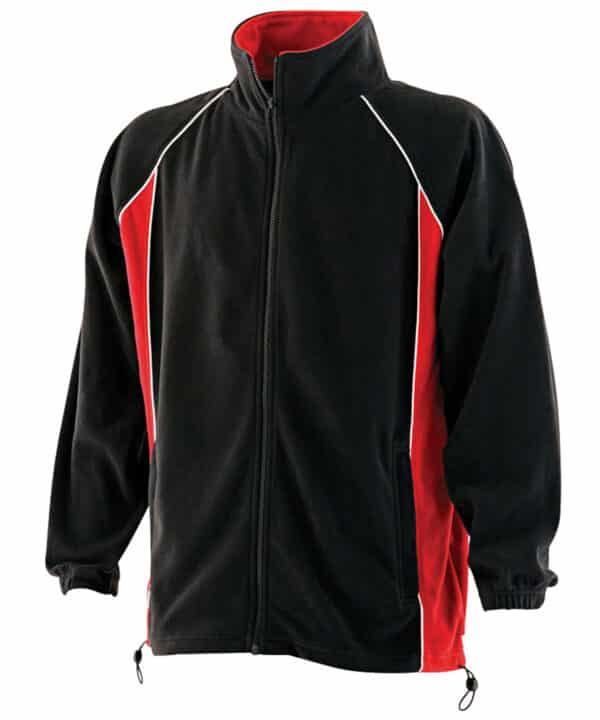 Finden & Hales Piped microfleece jacket