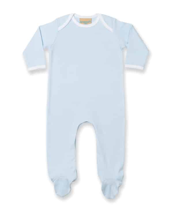 Larkwood Contrast long sleeve sleepsuit