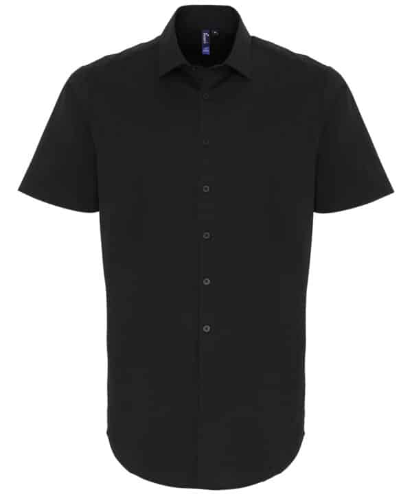 Premier Stretch fit cotton poplin short sleeve shirt