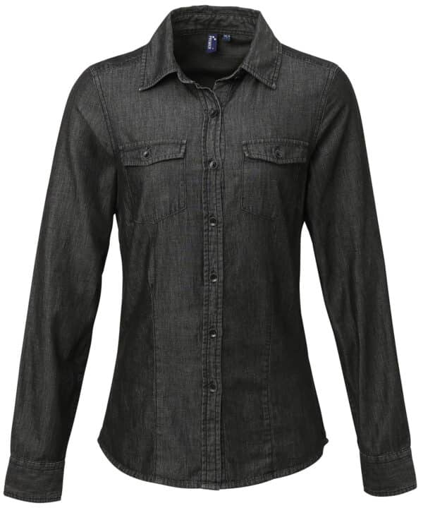 Premier Women's jeans stitch denim shirt