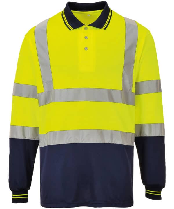 Portwest Two-tone long sleeve polo (S279)