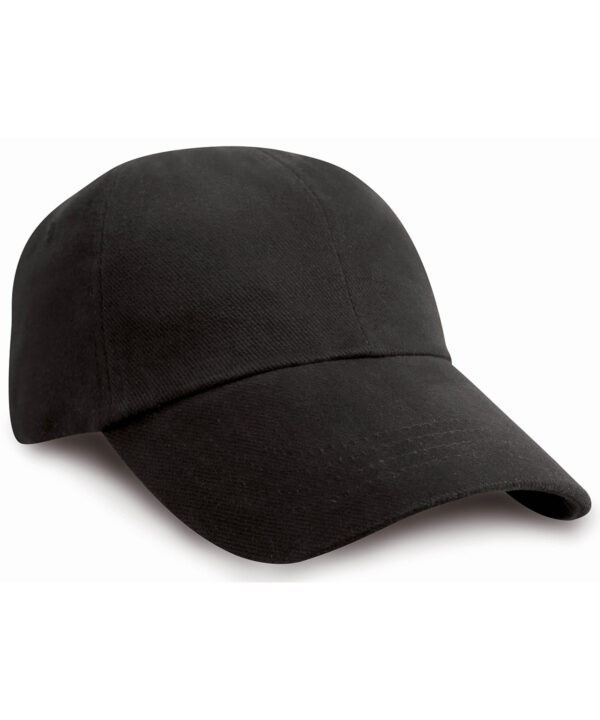 Result Headwear Junior low-profile heavy brushed cotton cap