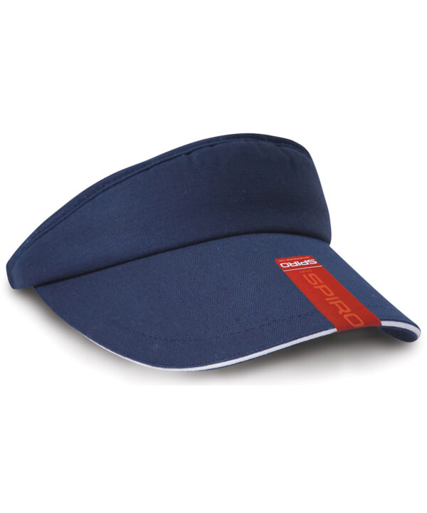 Result Headwear Herringbone sun visor with sandwich peak