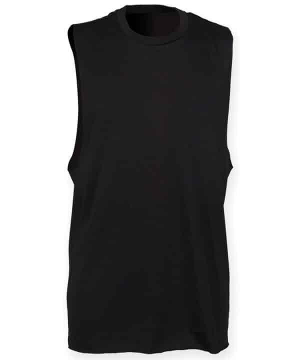 SF High neck slash armhole vest