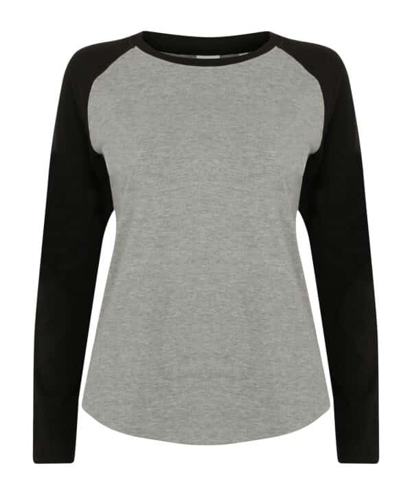 SF Women's long sleeve baseball t-shirt