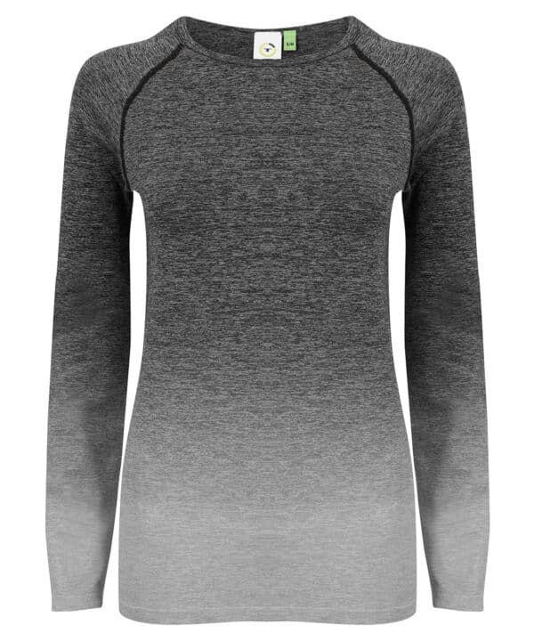 Tombo Women's seamless fade out long sleeve top