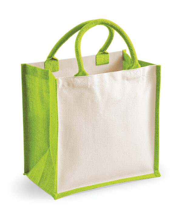 Westford Mill Printers midi jute tote