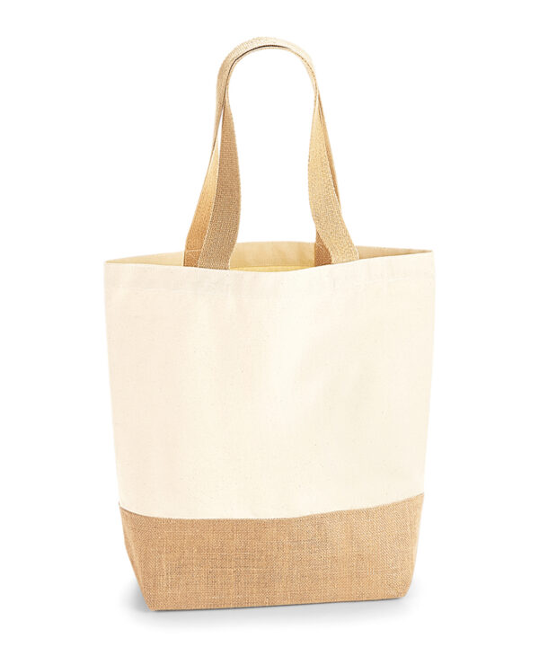 Westford Mill Jute base canvas shopper