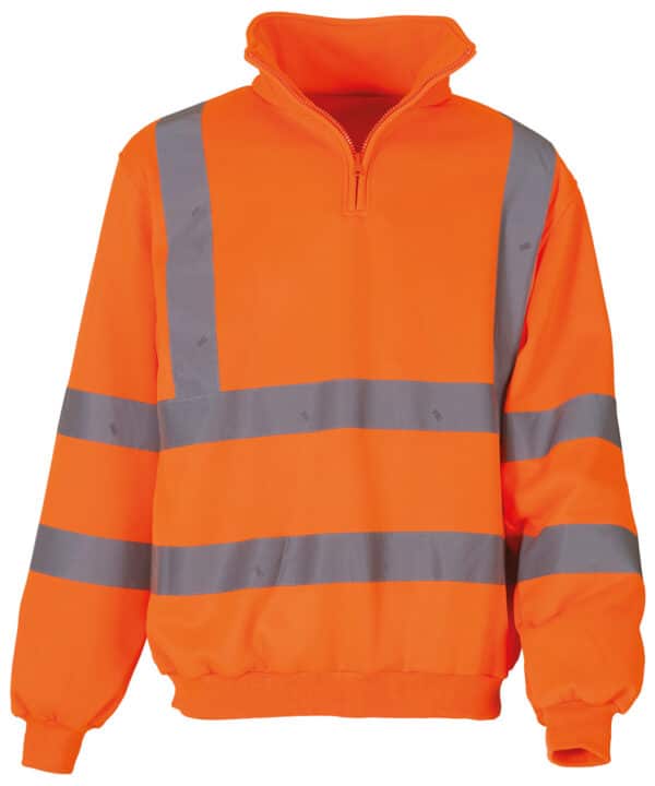 Yoko Hi-vis ¼ zip sweatshirt (HVK06)