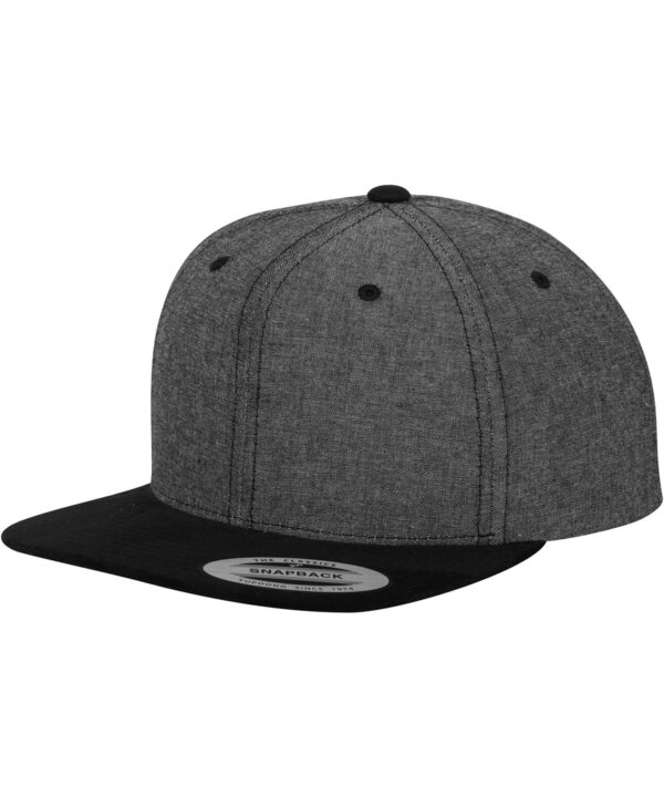Flexfit by Yupoong Chambray-suede snapback (6089CH)