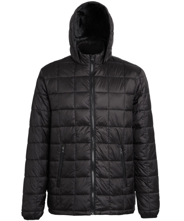 2786 Box quilt hooded jacket