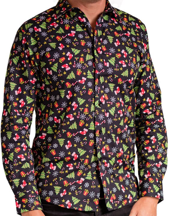 The Christmas Shop Printed Christmas shirt
