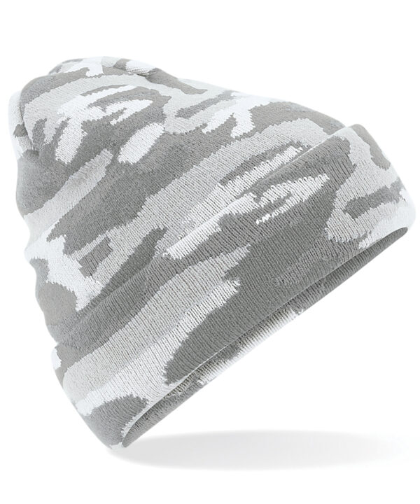 Beechfield Camo cuffed beanie
