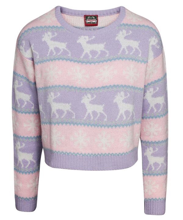 The Christmas Shop Women's boxy Nordic jumper