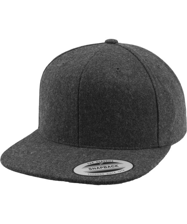 Flexfit by Yupoong Melton wool snapback (6689M)