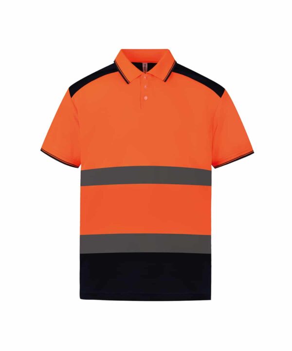 Yoko Hi-vis two-tone polo shirt (HVJ220)