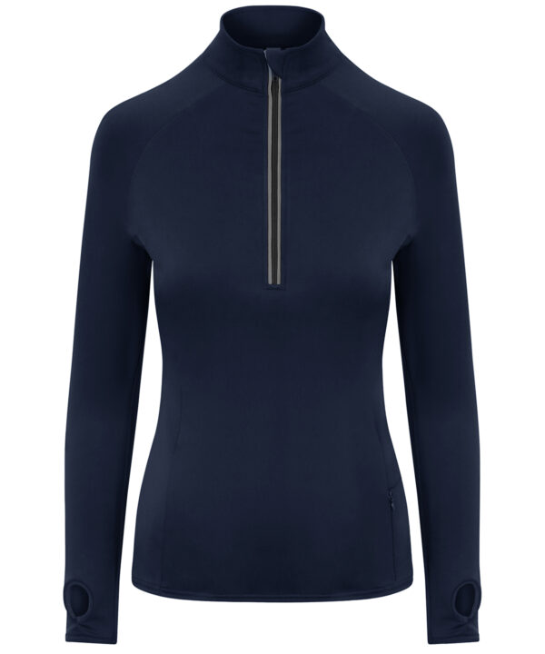 AWDis Just Cool Women's Cool Flex long half-zip top